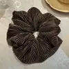 Diadema de Pelo Plegada de Terciopelo Estilo Coreano, Alta Elasticidad, Anillo de Intestino Grueso, Nueva Cuerda para el Cabello 2025, Cuerda para la Cola de Caballo