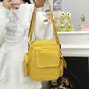 Nueva Bolso de Teléfono Móvil de Moda Versátil y Tendencia, Bolso Cruzado de Hombro Único, Bolso Cuadrado Pequeño de Nailon Sólido Simple para Mujer, Bolso para Cámara