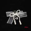 Hebilla para zapatos con lazo de perlas y flores, accesorio para zapatos con cordones de perlas, hebilla decorativa para zapatillas, hebilla para cordones, joyería para bolsos