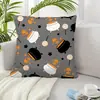 Nueva Funda de Almohada de Halloween Lino Estampado Cojín Lumbar Funda de Cojín Productos para el Hogar Transfronterizos Funda de Almohada Amazon Venta al por Mayor