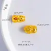 Pulsera de la fortuna con cuentas de oro y arena vietnamita antiguas de larga data, colgante con accesorios de cuentas, color azul quemado para mujer