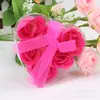 Flor de jabón de rosa Material de embalaje para regalo del Día de San Valentín Flor de jabón hecha a mano DIY sin base Cabeza de flor de jabón Venta al por mayor