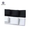 Banda Elástica Gruesa Elástica de Nylon Doble Cara Cepillada Negra y Blanca de 1-8 cm en Stock Venta al por Mayor Banda Elástica Ancha Suave para Cintura