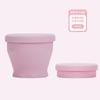 Copo de Água de Silicone Dobrável Portátil de Verão, Copo de Água para Camping e Viagem ao Ar Livre de Grau Alimentício, Copo de Silicone Dobrável