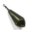 Colgante de plomo giratorio cuadrado para exteriores, anillo de acero inoxidable, gancho de plomo, colgante de pesca en el mar, caña de pescar, suministros de pesca, accesorios