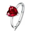 Popular Amazon Aliexpress Transfronterizo Circonita Pendientes Anillo Colgante Corazón Conjunto Amor Rosa para Mujer