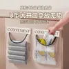 Organizador de Armazenamento de Sacos de Lixo Organizador de Armazenamento de Sacolas Plásticas de Cozinha Montado na Parede Fita Mágica Grande Capacidade Caixa com Bolso de Rede