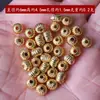 Contas Facetadas Banhadas a Cobre 18K, Contas de Abóbora, Contas de Lanterna, Espaçadores em Forma de Diamante, Contas Soltas para Pulseira DIY, Materiais para Acessórios de Joias, Contas Soltas
