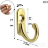 8*27mm Mini gancho pequeño gancho de un agujero gancho pequeño de aleación gancho para ropa gancho decorativo gancho único gancho mini extra pequeño