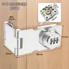 Cerradura de cajón sin taladro Cerradura de refrigerador Cerradura de pestillo Marca Cabeza de cerradura de puerta de hierro 70% de descuento Cerradura de puerta de gabinete de esquina de vidrio Cerradura de caja de madera