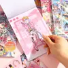 Revista de Pegatinas para Vestir a una Chica Hermosa Estilo Y2K Milenio - Set de 18 Piezas - Atuendos de Idol - Pegatinas para Diario DIY - Venta al por Mayor