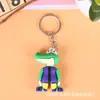 Llavero de Goma Suave Estéreo de PVC de Dibujos Animados 3D de Silicona Colgante para Llave de Coche Souvenir Escolar Colgante Personalización