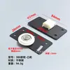 Acero Inoxidable Polea de Puerta de Armario Polea de Riel Superior Colgante Puerta de Vidrio Deslizante Guía de Puerta Deslizante Rodamiento de Deslizamiento Accesorios