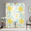Amazon Explosiones Mariposa Floral Estampado Mosquitero Sala de Estar Dormitorio Cortina de Ventana de Mirador Cortina de Pantalla para Ventana de Mirador de Hotel