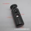 Venta al por mayor 2.4 cm de largo ojos hebilla de resorte doble orificio hebilla de resorte cilíndrica tope deslizante hebilla de cuerda con resorte de cuerda elástica