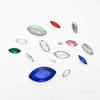 Acessórios de joias de diamante acrílico de estoque de fábrica sapatos e bolsas com diamante plano resina diamante afiado vidro diamante diamante colorido galvanizado