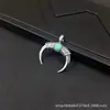 Collar Colgante Ojo del Diablo Cuerno Mitología Antigua Europea y Americana Cadena de Suéter de Venta Caliente Transfronteriza Accesorios de Comercio Exterior Al por Mayor