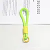 Llavero Grueso de Peluche, Cordón para Teléfono Dopamina Hecho a Mano, Accesorio de Cremallera de Bolso Bicolor