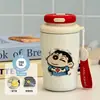 Nueva taza térmica y conservadora de frío, serie de pintura al óleo, un regalo para niños pequeños, portátil para uso en exteriores, taza de café moderna para estudiantes