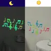 Decoraciones Personalizadas de Fábrica para Fiestas de Halloween Accesorios de Pared para Bares KTV Notas Musicales de Navidad Imanes Luminosos para Refrigerador