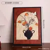 Nova Pintura Decorativa Minimalista Estilo Chinês para Hall de Entrada, Pintura Redonda Pendurada, Decorações para Parede de Fundo de Sala de Estar e Quarto, Artesanato