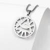 Temu gran venta nueva tendencia personalizada collar con dije Pirámide Illuminati collar de acero inoxidable para hombre joyería