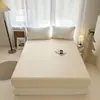 Comércio Exterior Transfronteiriço 2025 Novo Cor Pura Quente, Amigo da Pele e Respirável Veludo Cristal Lençol de Cama Solteiro para Uso Doméstico
