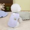 25 Pantalones con Bolsillo de Solapa Camiseta de Oso Chaleco de Malla Fresca con Hebilla de Tracción Ropa de Verano para Mascotas Anti-Mosquitos y Protección Solar Ropa para Teddy Bichón