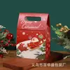 Caja de Pastel Impresa de Dibujos Animados Navideños, Empaque para Snacks de Mano, Dulces, Caja de Empaque para Regalos Navideños al por Mayor