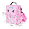 Nueva lonchera para trabajador de oficina, bolso portátil con comida, caricatura de mascota linda, cruzado, estudiante, lonchera aislada para mantener fresco