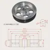 Roda dosadora, máquina de disco rotativo, roda guia com revestimento cerâmico anodizado, roda de alumínio, acessórios de extrusão, dispositivo medidor de fio e cabo, roda de pressão