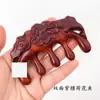 Pente de lótus de jacarandá, pente de madeira para massagem com dentes largos, pente de lótus de sândalo, pente para massagem corporal nas costas, suprimento ao vivo