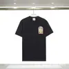 Nuevo Producto de Comercio Exterior: Camiseta de manga corta Casablanca con un cuello redondo único y el logotipo de letra impreso de la Puerta de las Ilusiones