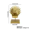 Portavelas Minimalista de Metal Estilo Nórdico con Base Cuadrada y Diseño en Forma de Hoja, Portavelas de Hierro Forjado para Crear Ambiente en Sala de Estar y Dormitorio