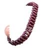 Cuentas de granate hielo cuentas de jade 4mm pulsera rojo sangre de pollo para hombres y mujeres con pulsera de jade al por mayor