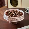 Plato de Frutas para Mesa de Café de Sala de Estar, Nueva Caja Magnética de Dulces de Año Nuevo, Bandeja de Bocadillos y Frutas Secas, Plato de Frutas Exquisito de Alta Gama