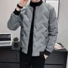 GB Velvet Men's Winter Fashion Jaqueta Leve de Penas Explosiva Jaqueta de Gola de Beisebol da Moda