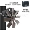 Ventilador de chimenea sin imanes montado en la pared, Pinza para sujetar el tubo de humo, Ventilador de circulación termodinámica, Venta directa de fábrica