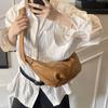 2025 Nuevo Bolso de Empanada Simple Estilo Perezoso Gran Capacidad para Mujer Lindo Moderno Moda Retro Bolso de Hombro Cruzado Único