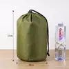 Bolsa de Nylon a Cuadros con Cordón Bolsa Cilíndrica con Cordón Bolsa de Almacenamiento para Chaqueta de Plumas Bolsa con Cordón Bolsa Organizadora de Viaje Bolsa de Empaque