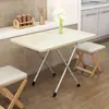 Mesa de comedor pequeña para el hogar mesa de comedor dormitorio estudio mesa pequeña simple mesa plegable portátil para exteriores venta ambulante comer mesa plegable al por mayor