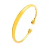 Fornecimento ao Vivo de Pulseira de Liga Metálica Versão Aberta Larga com Contas Foscas Método Antigo Pulseira Simples e Elegante Joias Atacado