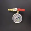 Válvula Infladora Aspiradora para Veículos Grandes Válvula de Segurança de Inflação Manômetro de Pressão de Óleo Pneu Estourado Interruptor Válvula de Alívio de Pressão Acessórios Alta Pressão