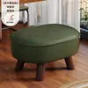 Banqueta Pequena para Uso Doméstico, Banqueta Baixa de Madeira Maciça, Banqueta para Trocar Sapatos, Resistente e Durável, Mesa de Centro para Sala de Estar, Puff para Pés de Sofá, Banco Infantil com Embalagem Macia
