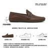 Mocassins de Verão 2025 de Solado Macio Sapatos de Couro Masculinos Estilo Britânico Slip-On Leves Sapatos Preguiçosos Sapatos Casuais