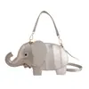 Bolsa de Mujer con Forma de Elefante Linda Mini Bolso de Hombro Cruzado En Stock Al Por Mayor Moderno Versátil Bolso de Mano Estilo Ins