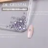Rhinestones Redondos Morado Lavanda de Fondo Plano Ultra Brillantes K9 para Uñas, Rhinestones Adhesivos Morados de 33 Cortes para Decoración