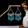 Brincos de Pinha com Franjas Boêmios Transfronteiriços Europeus e Americanos Estilo Étnico Retrô Brincos Elegantes Elegantes