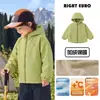 Chaqueta impermeable forrada de forro polar YOOOU para niños, nuevo estilo de invierno 2026 para niños mayores, ropa infantil, abrigo de invierno para bebé, top de moda