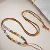 Cuerda para Colgante de Jade Hetiano Natural Tejida a Mano Estilo Chino Nuevo Cuerda de Collar Buda de Jade Thangka Cuerda para Colgar Estilo Étnico Retro